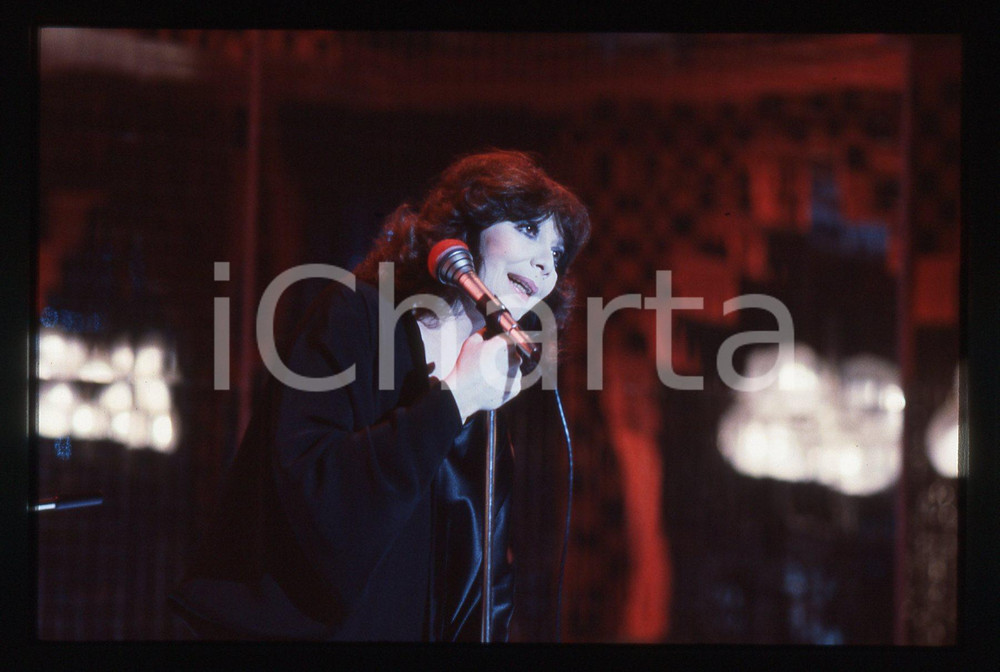 35mm vintage slide* 1985ca MUSICA Juliette GRÉCO Ritratto della cantante (38)