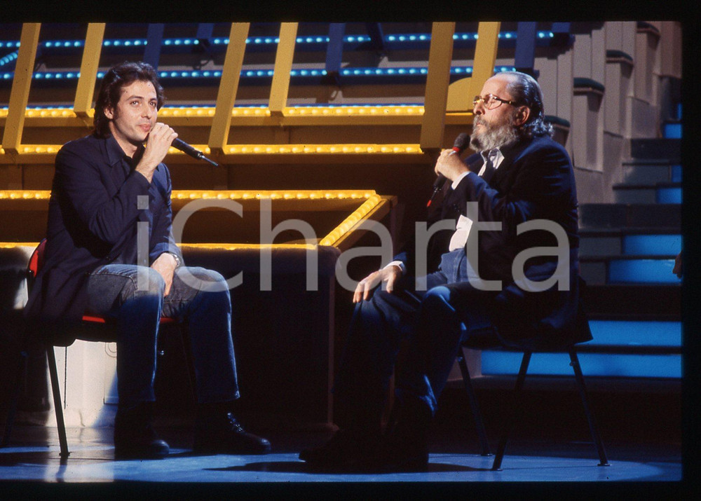 35mm vintage slide* 1993 SANREMO Massimo e Domenico MODUGNO cantano DELFINI (24)