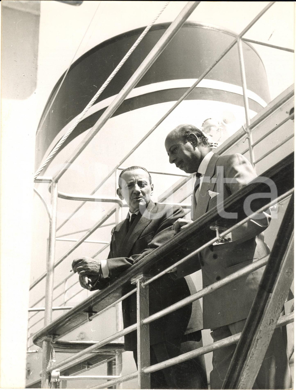 1955 GENOVA M/N Giulio Cesare - Partenza Francesco BABUSCIO RIZZO ambasciatore 