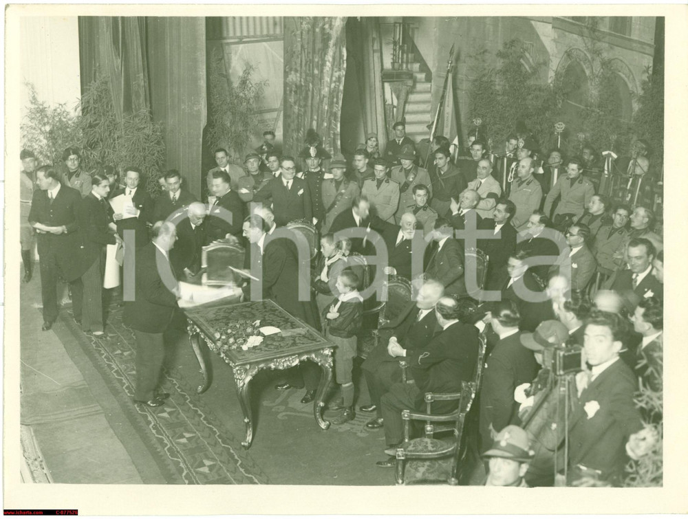 Fotografia d epoca originale 1930 Fascismo, VITTORIA DEL GRANO, Arrigo Serpieri 1