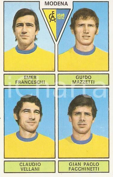 Oggetto da collezione cartaceo PANINI CALCIATORI 1971  1972 MODENA Franceschi Mazzetti Vellani Facchinetti 1 1