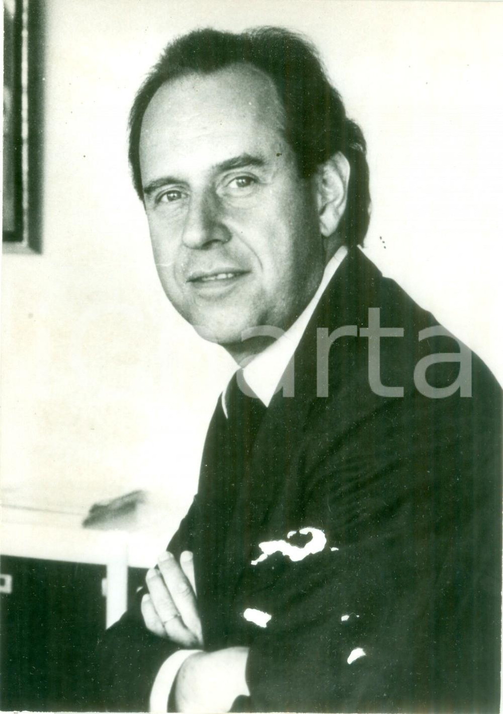 Fotografia d epoca originale 1974 PARIS Claude CONTAMINE Directeur 3Â° chaine de la tÃ©lÃ©vision Fotografia 1