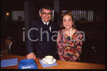 35mm vintage slide* 1990 ca CINEMA Dominique BLANC French actress & CURIEL (40)