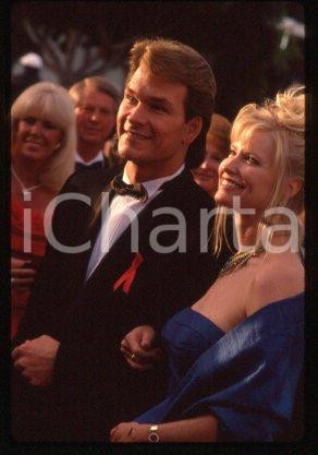 35mm vintage slide* 1992 LOS ANGELES Patrick SWAYZE and wife Lisa NIEMI (27)