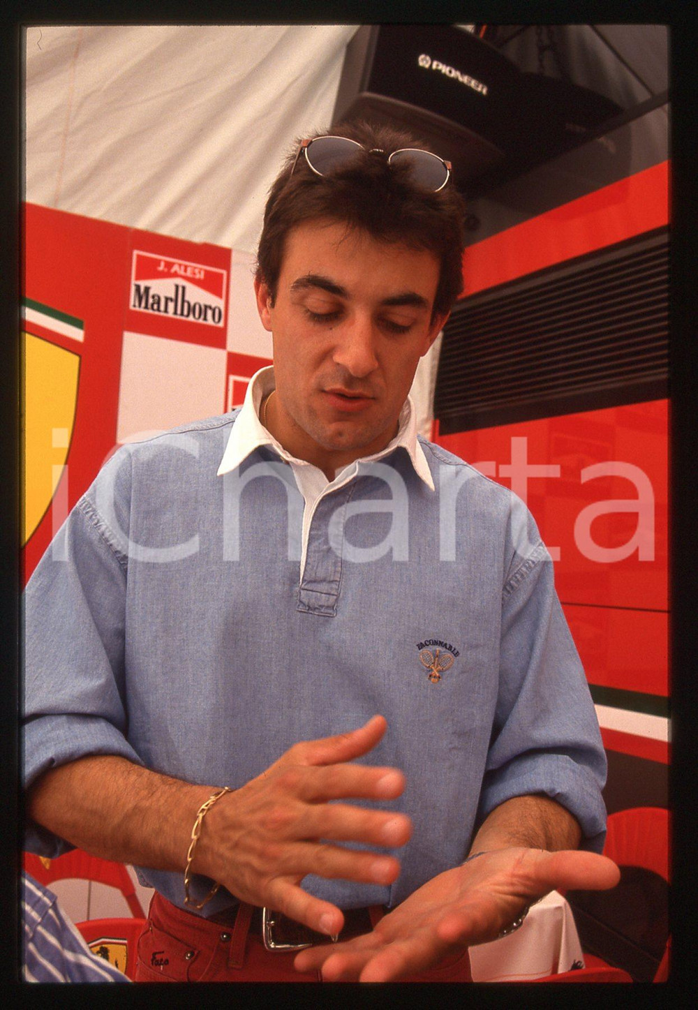 35mm vintage slide* 1995 ca FORMULA 1 Jean ALESI scuderia FERRARI - Ritratto 26
