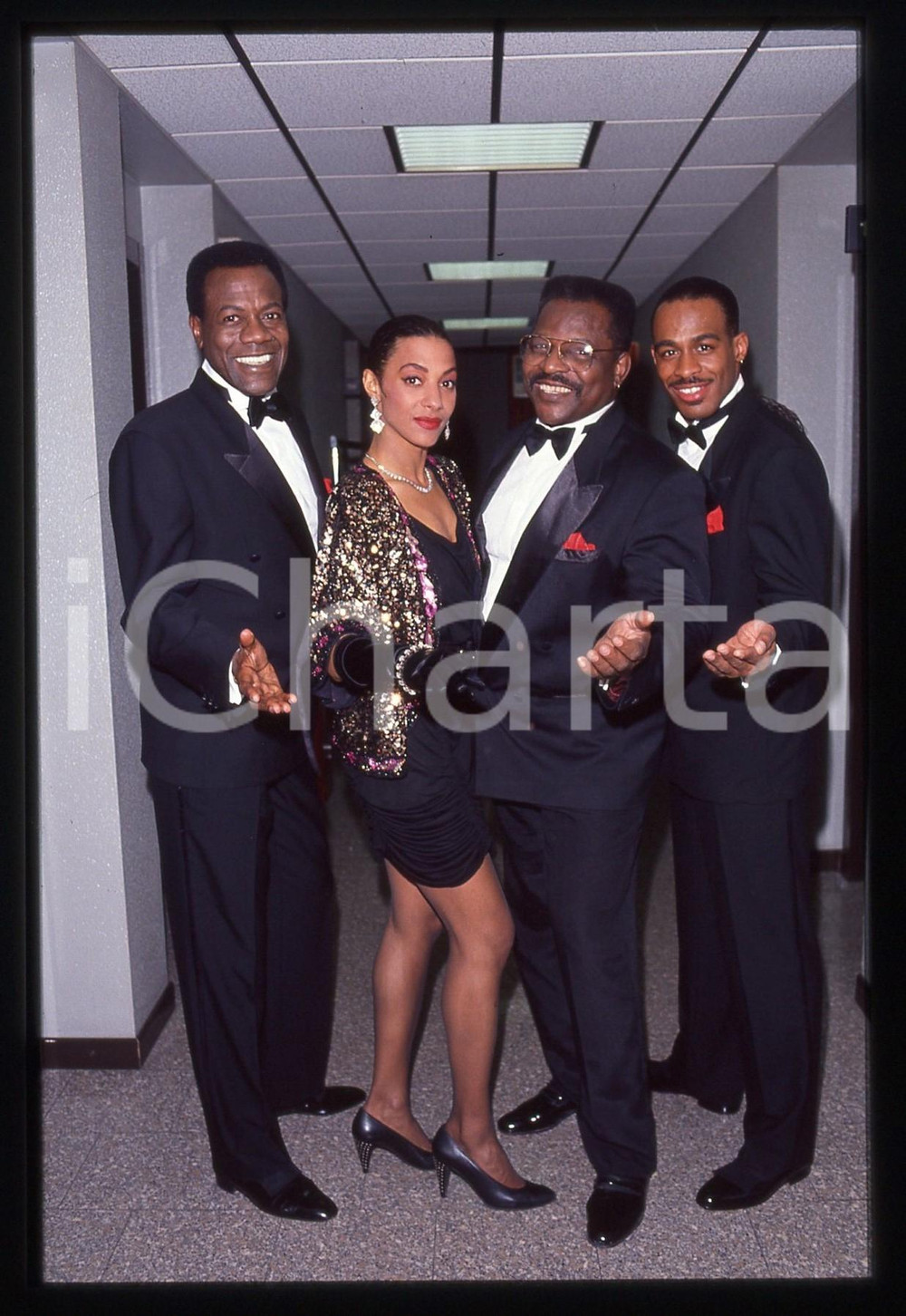 35mm vintage slide* 1991 TELEMIKE - THE PLATTERS backstage (11)