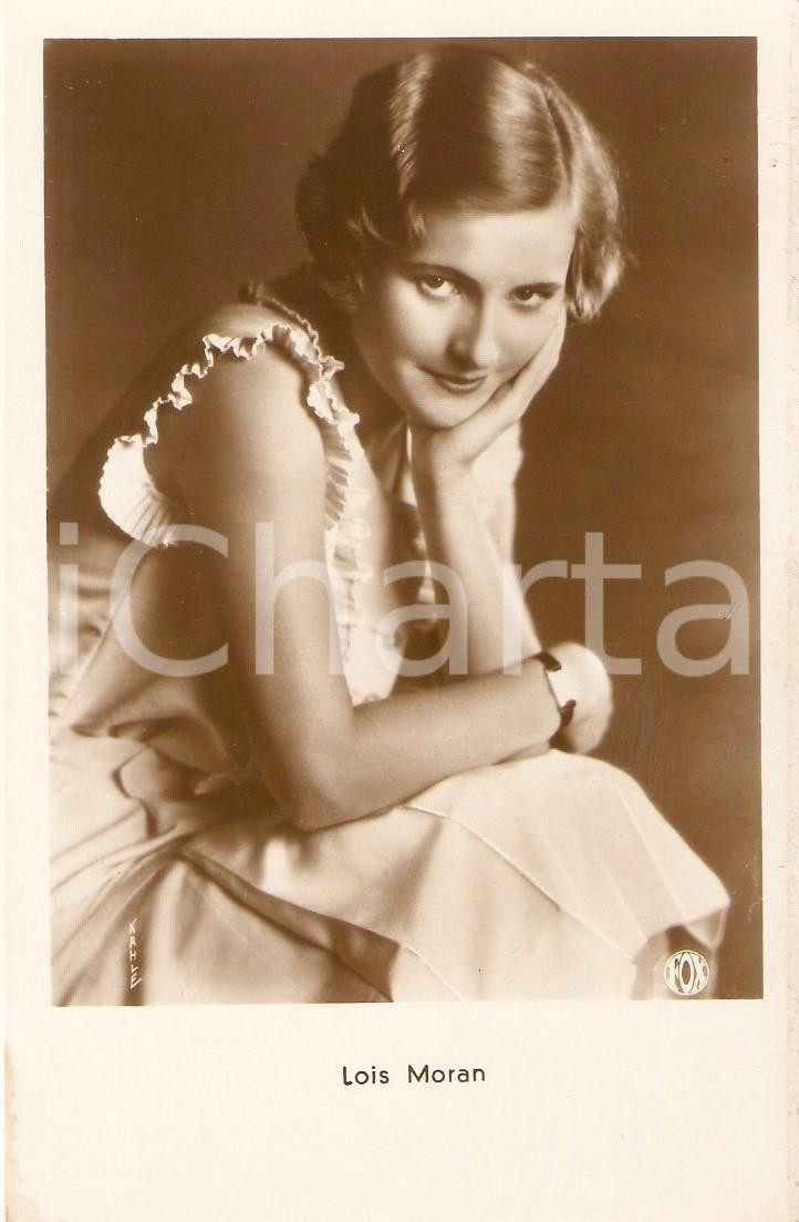Cartolina originale da collezione 1935 ca CINEMA Actress Lois MORAN Portrait Cartolina FP NV 1