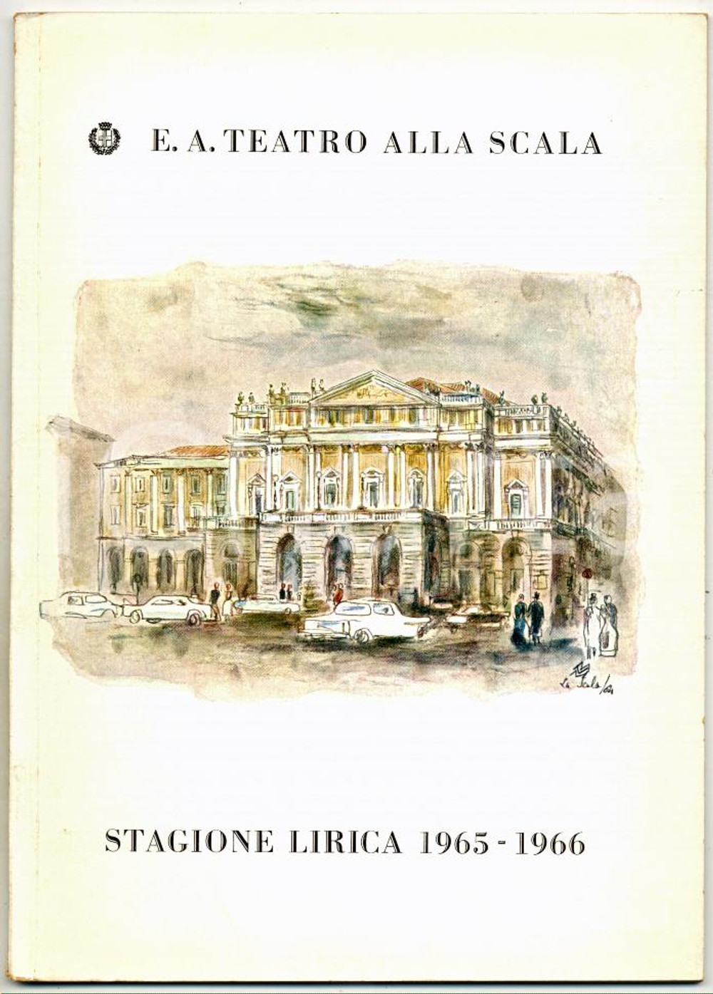Materiale pubblicitario d’epoca 1966 MILANO TEATRO ALLA SCALA Programma sala DON GIOVANNI Direttore LorIn MAAZEL 1