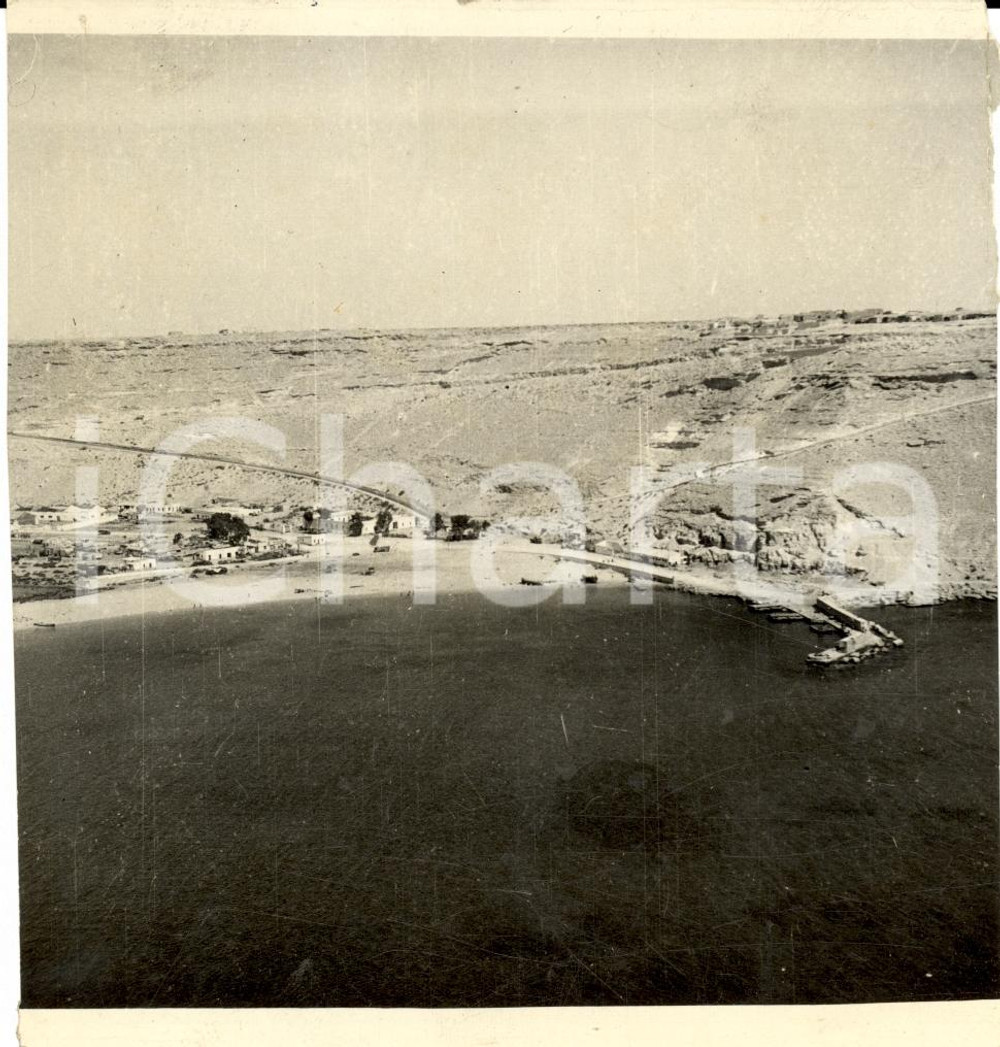 Fotografia d epoca originale 1942 PORTO BARDIA LIBIA WW2 Riconquista dei tedeschi 1