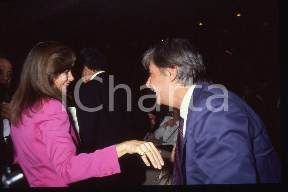 Fotografia d epoca originale 35mm vintage slide 1992 MOSTRA DI VENEZIA Giancarlo GIANNINI Corinne CLERY 1 1