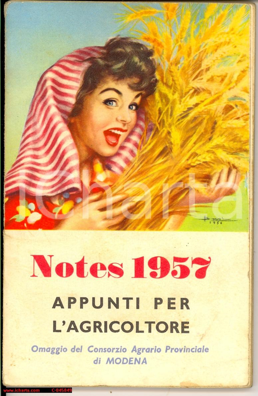 Libro, pubblicazione d epoca 1957 MODENA Camera Commercio Appunti per l Agricoltore 1