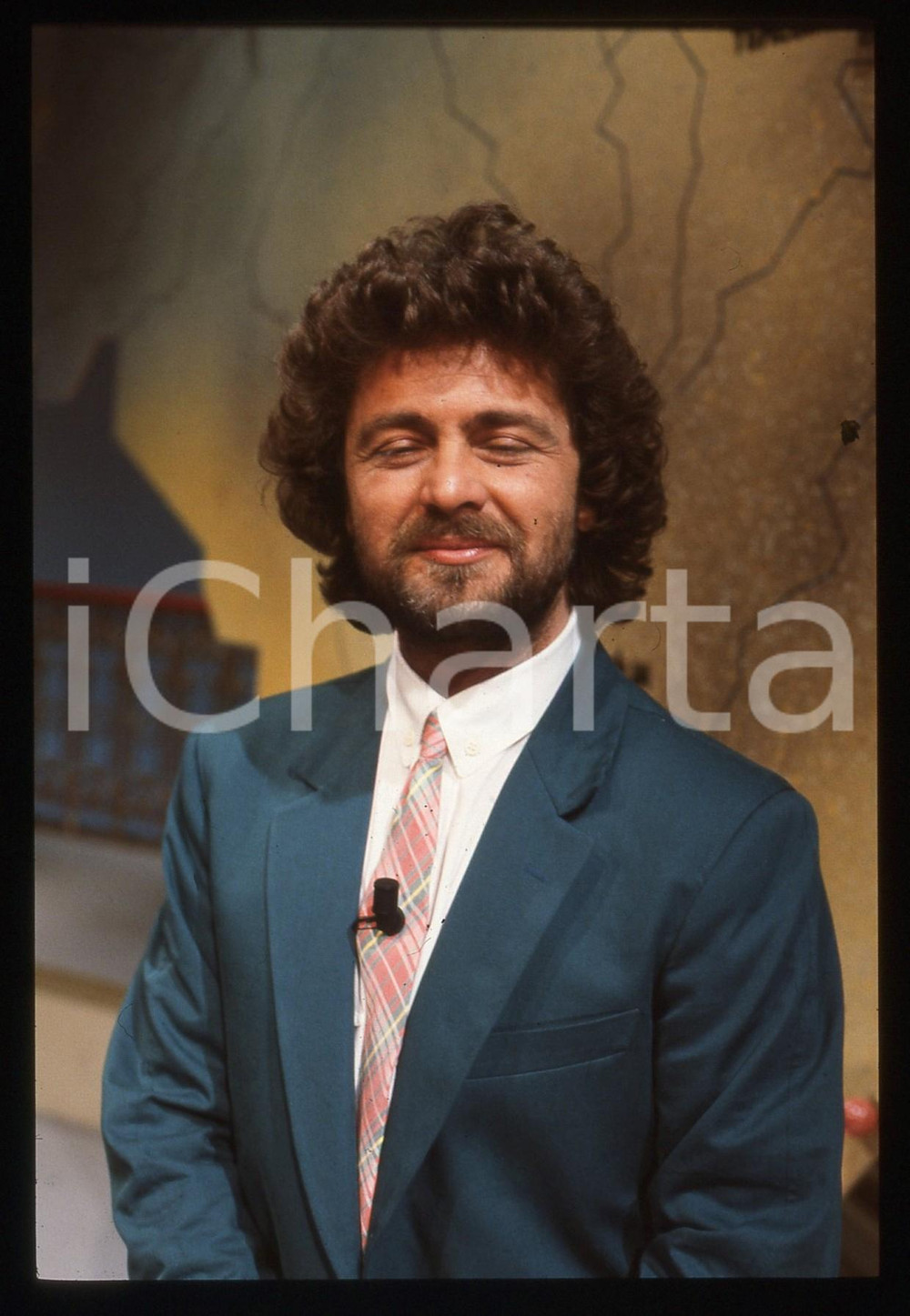 35mm vintage slide* 1984 "TE LO DO IO IL BRASILE" Beppe GRILLO in scena (15)