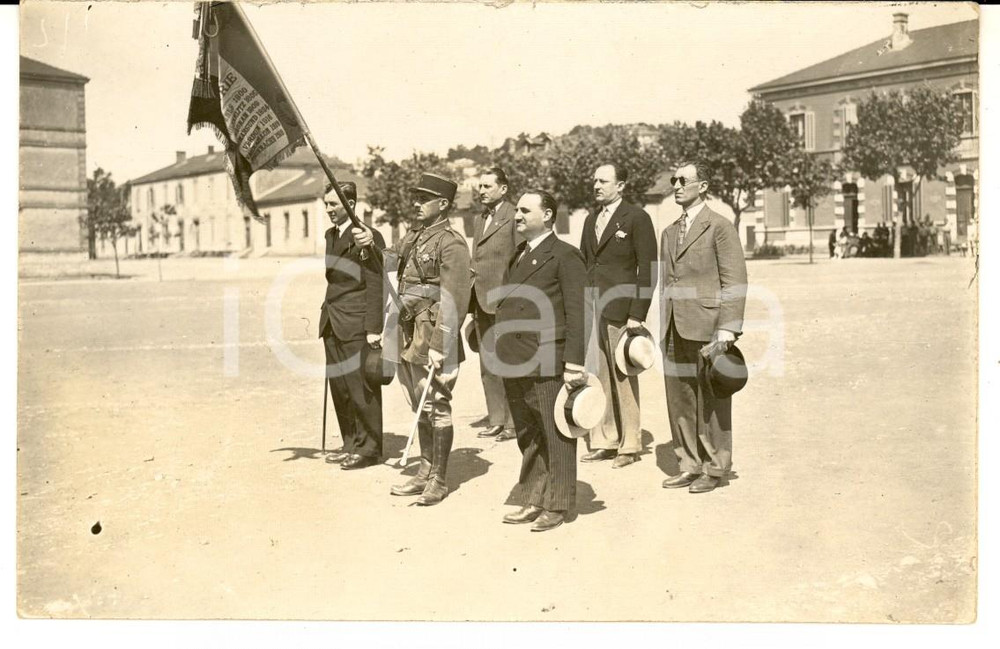 Fotografia d epoca originale 1920 FRANCE CerÃ©monie d honneur au 3e rÃ©giment infanterie Photo carte postale 1