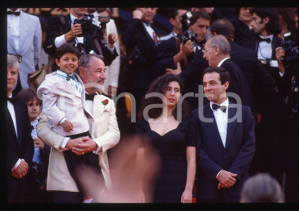 35mm vintage slide* 1989 CANNES Philippe NOIRET Salvatore CASCIO al Festival (5)
