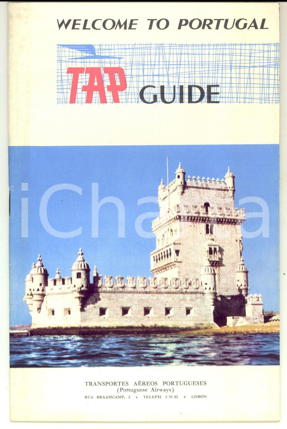 1958 PORTUGAL LISBON - TAP Guide - ILLUSTRATED English brochure 36 pp.  Libretto turistico d'epoca, illustrato. CONDIZIONI: GPAGINE: 36     originale e autentica 1
