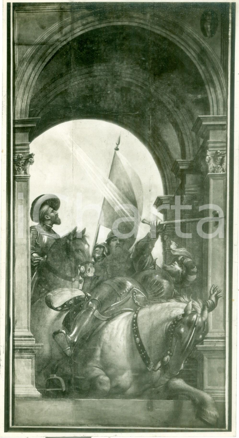 Fotografia d epoca originale 1939 UDINE Mostra pittore PORDENONE La conversione di San Paolo Fotografia 1