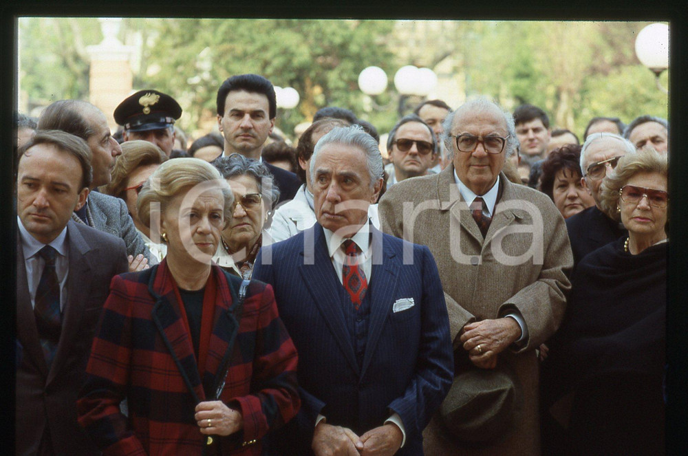 35mm vintage slide* 1988 REGGIOLO Federico FELLINI Giulietta MASINA Nino ZA (3)