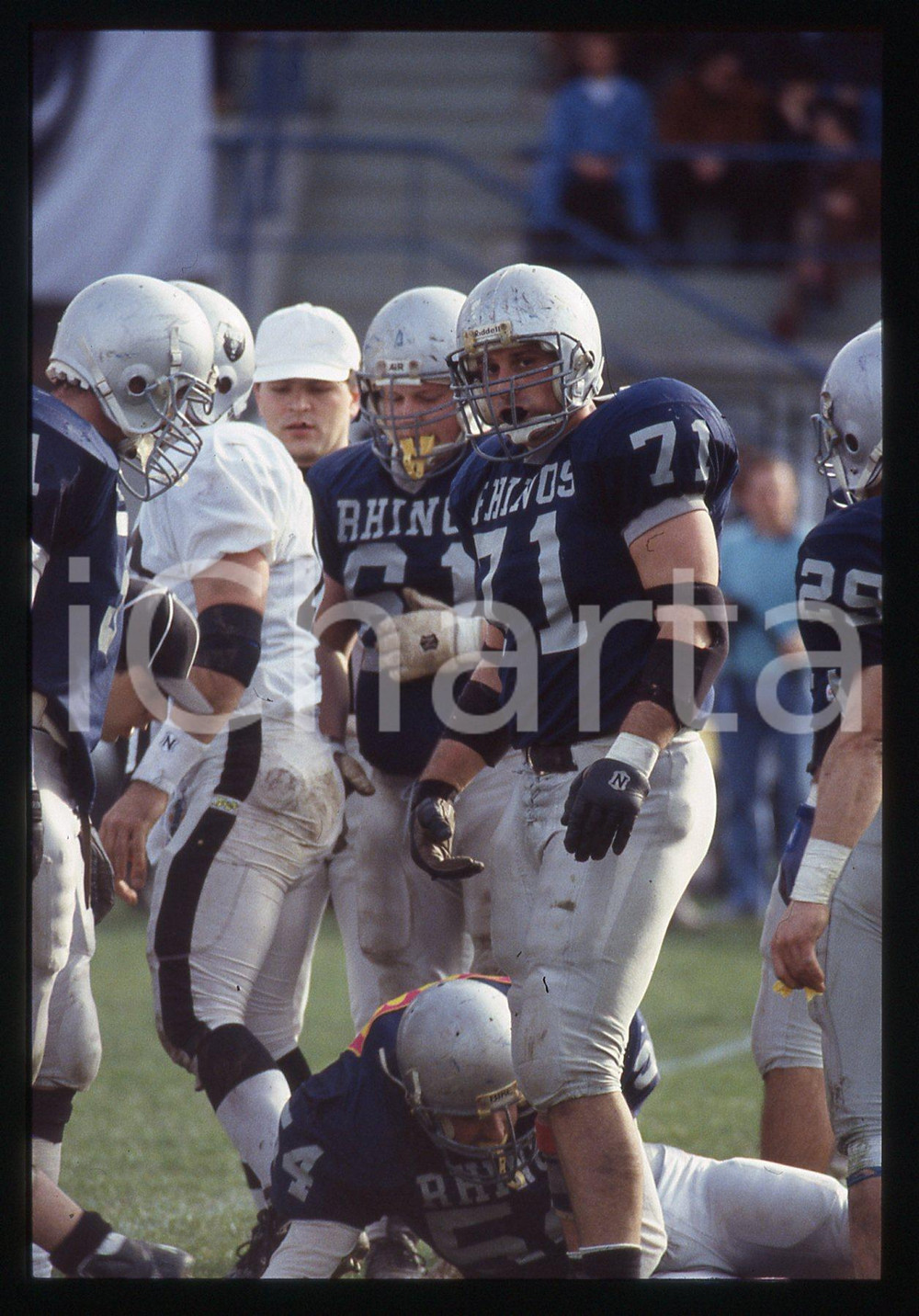 35mm vintage slide* 1995 MILANO FOOTBALL Sive RHINOS Milano vs FROGS Legnano 38