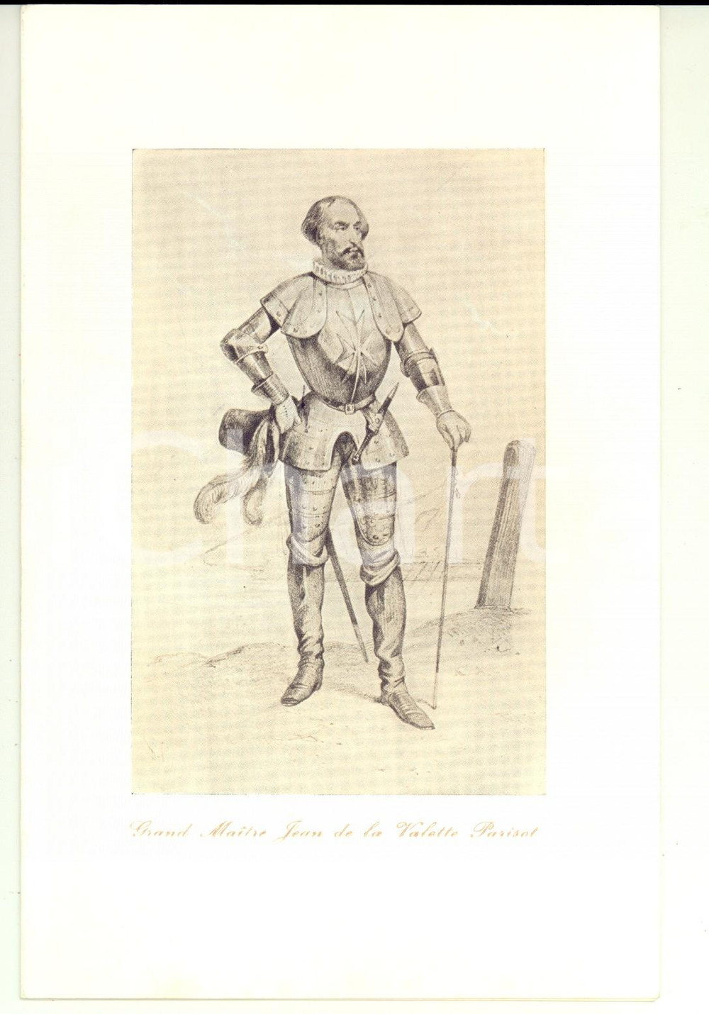 Oggetto da collezione cartaceo 1964 SMOM Sovrano Militare Ordine di Malta - Biglietto augurale Anno Nuovo 1