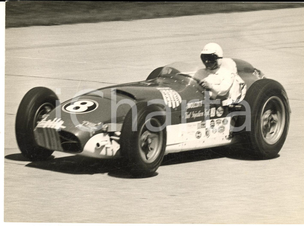 1955 ca AUTOMOBILISMO MONZA 500 MIGLIA Passaggio di Rodger WARD - Foto 18x13