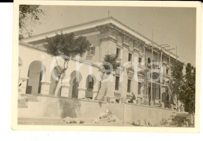 Fotografia d epoca originale 1940 ca PALERMO ? Il restauro di un palazzo nobiliare Foto VINTAGE 8x6 cm 1