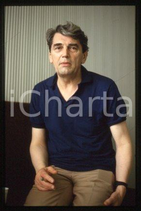 35mm vintage slide* 1985 ca MILAN Portrait of an English actor Edmund PURDOM (2)
