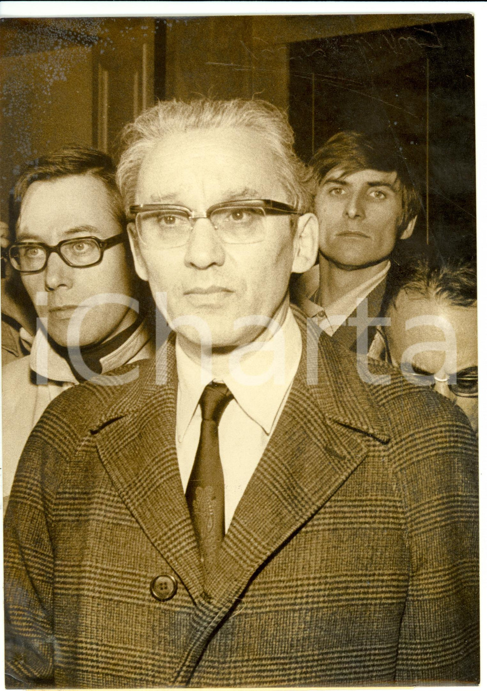 Fotografia d epoca originale 1970 PARIS UniversitÃ© NANTERRE Paul RICOEUR preside LETTERE si dimette Foto 1