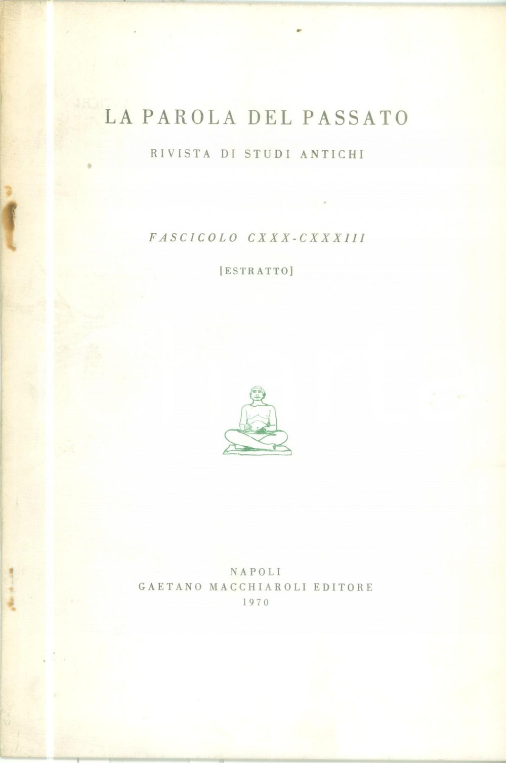 Libro, pubblicazione d epoca 1970 Ginette DI VITAEVRARD VÃ©lia et les PhocÃ©ens en OCCIDENT au Centre BERARD 1