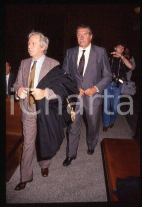 35mm vintage slide* 1990 ca ITALY Giuseppe FARINA & lawyer Vittorio D'AIELLO 37