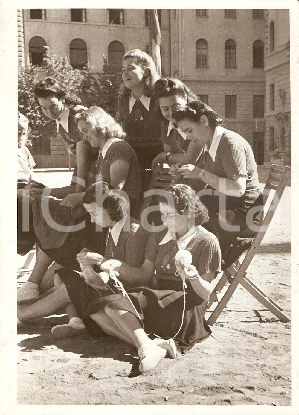 Fotografia d epoca originale 1941 ROMA Corsi nazionali per future dirigenti della GIL Fotografia 1