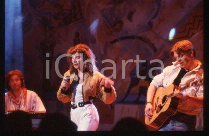 ONE 2 MANY - MILAN Norwegian-Swedish band on a stage 1989 *35mm vintage slide 12