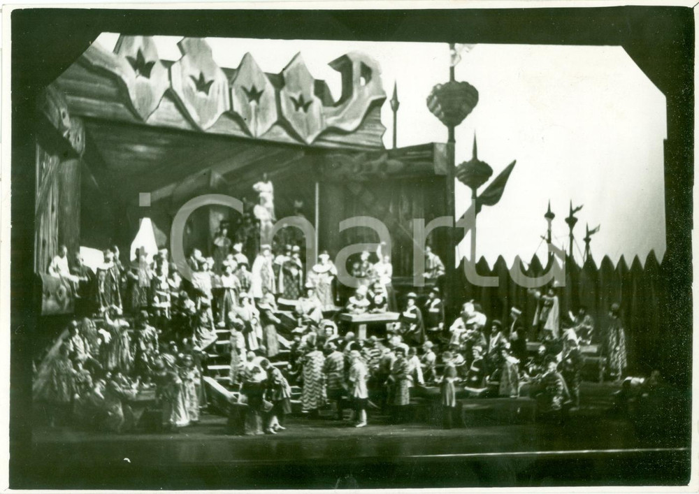 Fotografia d epoca originale 1935 ca MILANO TEATRO ALLA SCALA Prologo SADKO opera lirica FOTOGRAFIA 1