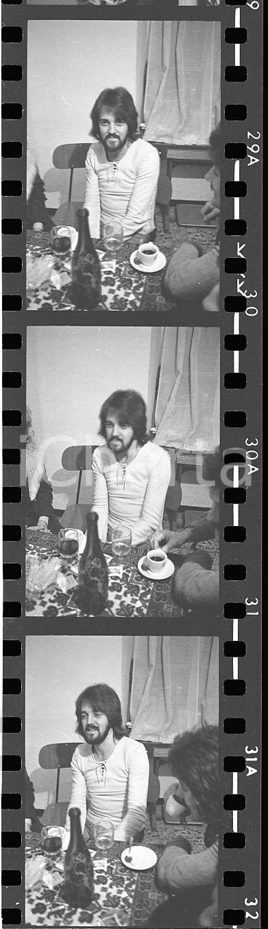 Fotografia d epoca originale 35mm LOTTO 3 NEGATIVI  1971 SANREMO Colin EARL dei MUNGO JERRY  Ritratto 1