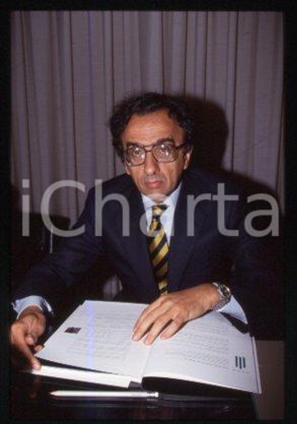 Alberto CLO' - ITALY Portrait of an economist 1995 ca * 35 mm vintage slide 10