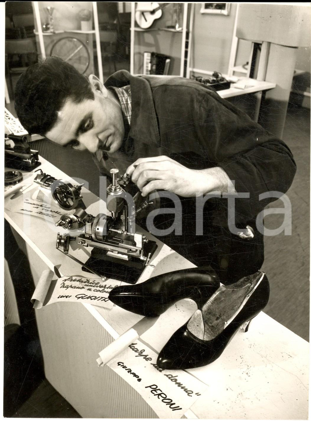 1957 MILANO Ditta RIVA - Operai creativi nelle ore di riposo - Foto 13x18 cm