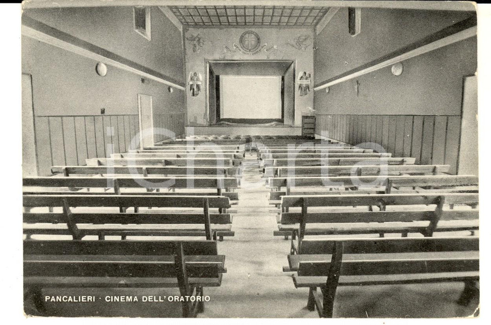Cartolina originale da collezione 1950 ca PANCALIERI TO Cinema dell Oratorio Cartolina postale FG NV 1