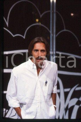 35mm vintage slide* 1982 ca ITALY Pop-rock singer-songwriter Marco FERRADINI (3)