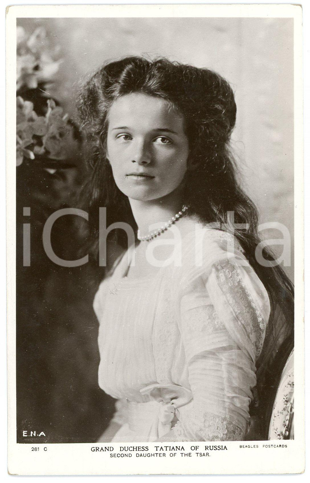 1910 ca RUSSIA - HOUSE OF ROMANOV Grand Duchess Tatiana - Postcard FP NV Cartolina postale d'epoca, non viaggiata FAIR/discreto Lievi smussature agli angoli Formato: FP originale e autentica 1