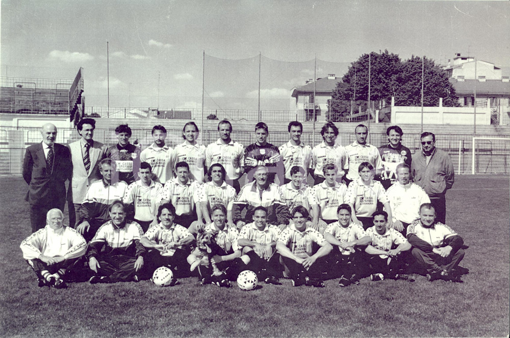 Fotografia d'epoca originale 1996 ALESSANDRIA Formazione ALESSANDRIA CALCIO Diadora Cassa di Risparmio FOTO 1