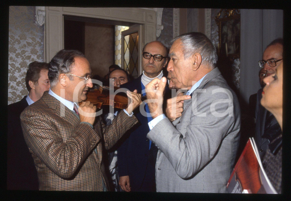 35mm vintage slide* 1988 CREMONA Anthony QUINN Salvatore ACCARDO Ritratto (6)