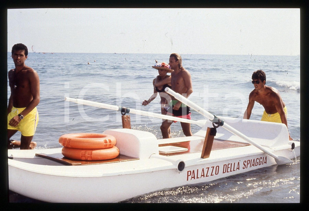 35mm vintage slide* 1990ca MARINA DI PIETRASANTA - Bjorn BORG e Loredana BERTÈ 2