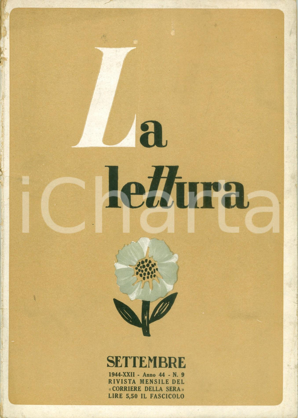 Giornale, rivista storica 1944 LA LETTURA Ezio FLORI Voci italiche calunniato Seicento Rivista Anno XLIV 9 1