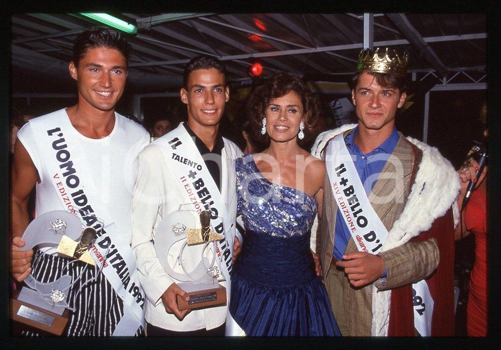 Fotografia d epoca originale 35mm vintage slide 1992 DIANO MARINA Corinne CLERY Ettore BASSI Ritratto 4 1