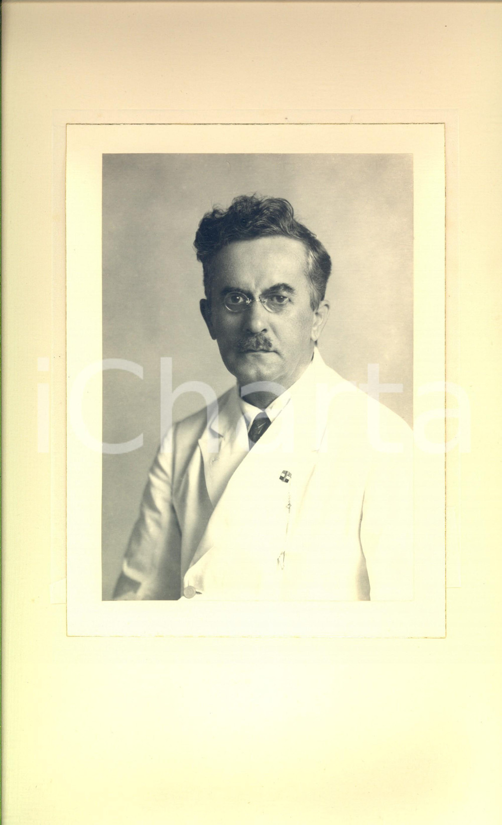 Fotografia d epoca originale 1920 ca BANGKOK Ritratto dell ing. arch. Oreste TAVELLA  Foto 16x22 1