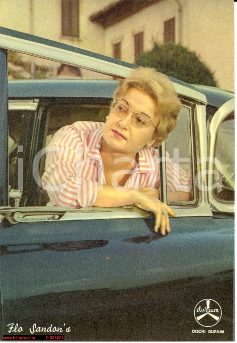 Cartolina originale da collezione 1961 CANZONISSIMA, Mammola Flo Sandon s, Dischi Durium 1
