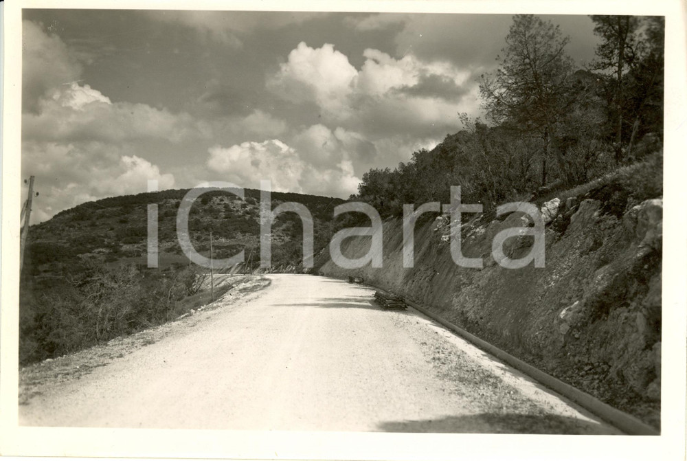 Fotografia d epoca originale 1930 ca LIBIA Scorcio strada BARCECIRENE Fotografia 18 x 12 cm 1