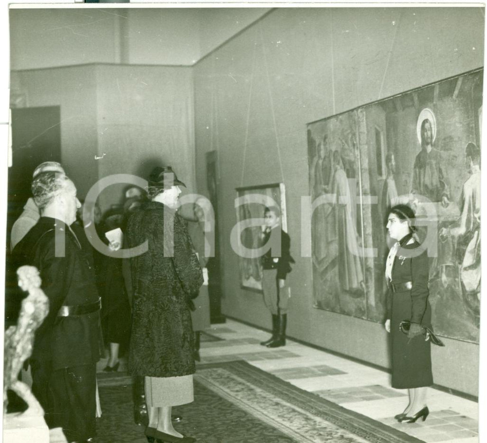 Fotografia d epoca originale 1938 NAPOLI Maria JosÃ© di SAVOIA a Mostra Belle Arti Fotografia 1