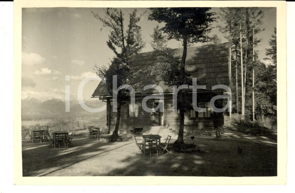 Cartolina originale da collezione 1959 MENGES SLOVENIA Mengeška koča na Gobavici VINTAGE postcard 1