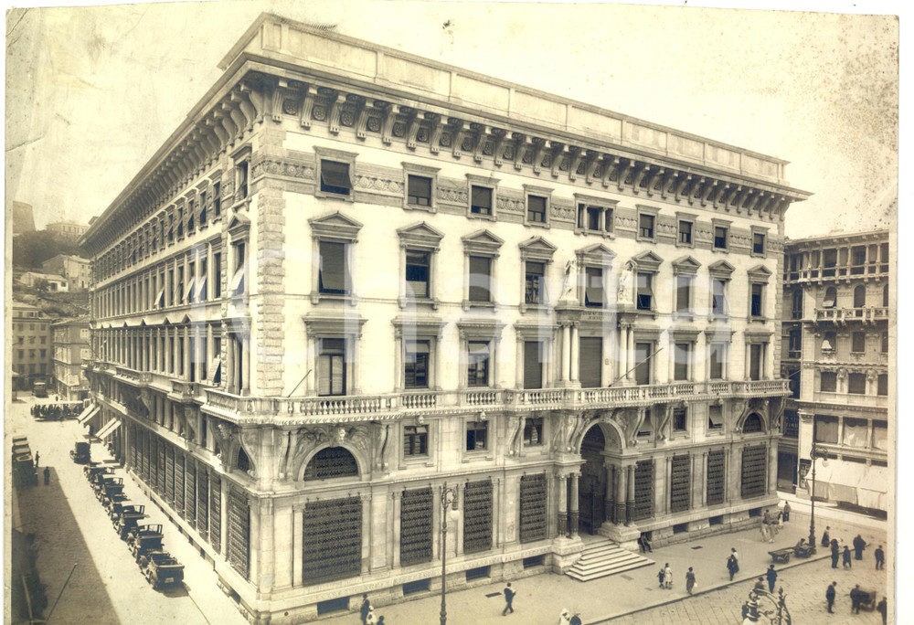Fotografia d epoca originale 1935 ca TRIESTE Palazzo della RIUNIONE ADRIATICA DI SICURTA  Foto 28 x 21 1