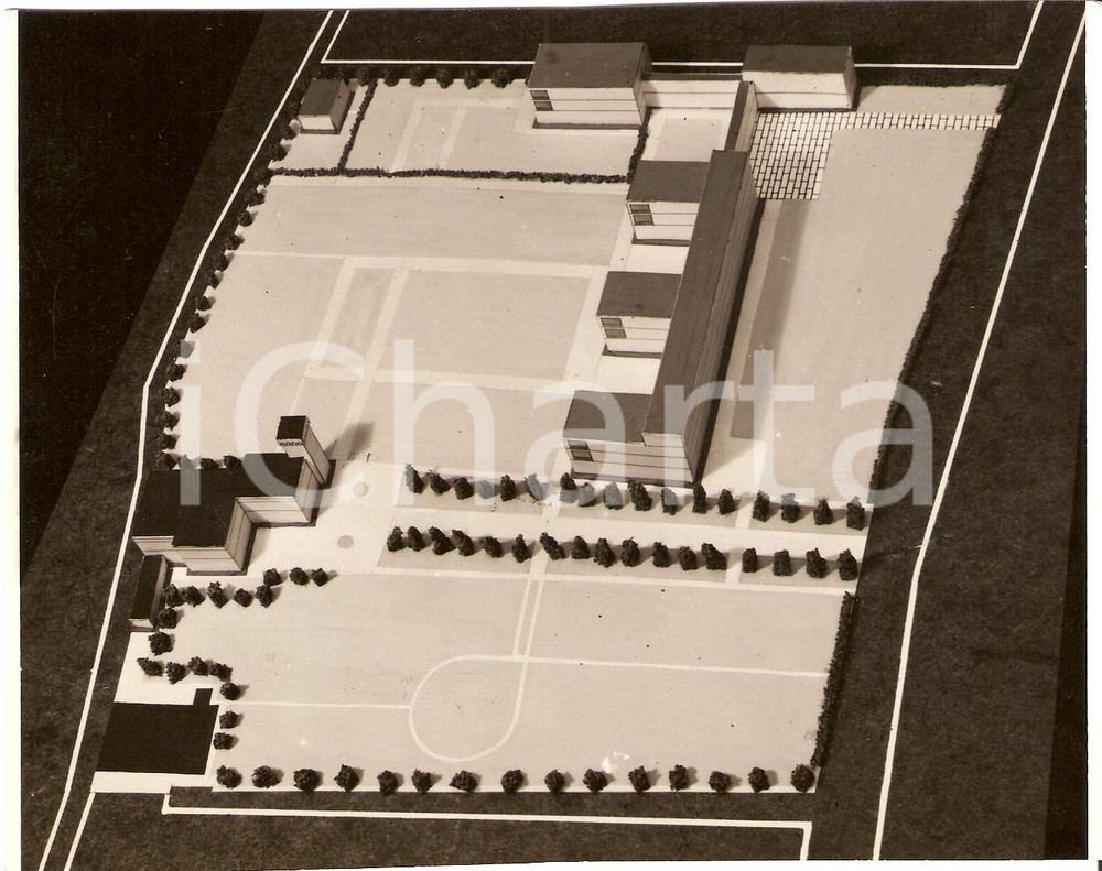 Fotografia d'epoca originale 1938 DESENZANO DEL GARDA (BS) Ospedale profilattico *FOTO COEVA DEL PLASTICO 1